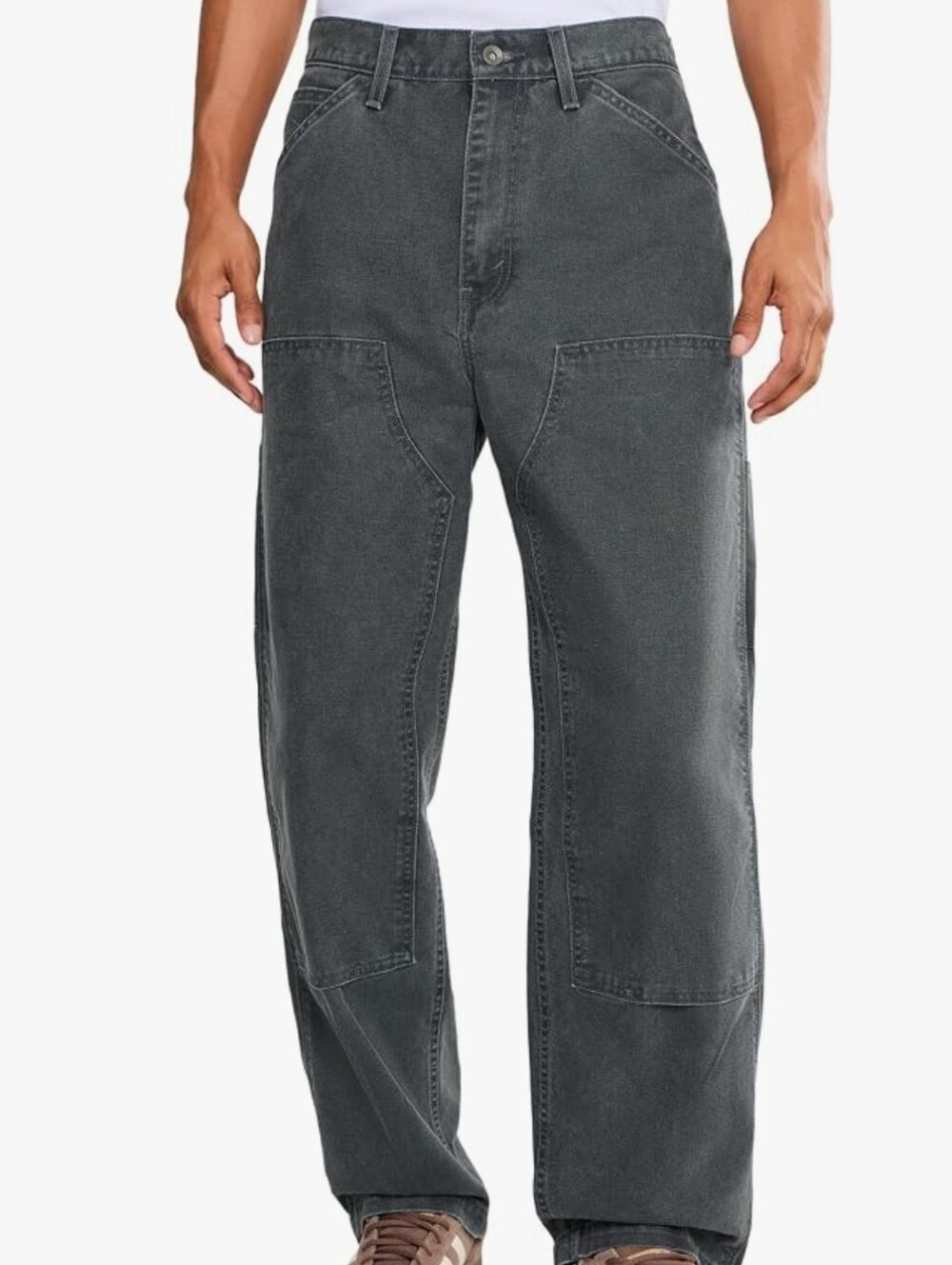 Levi's Men's 568 Loose Straight Double Knee Carpenter, 31X30, Anthracite Wash